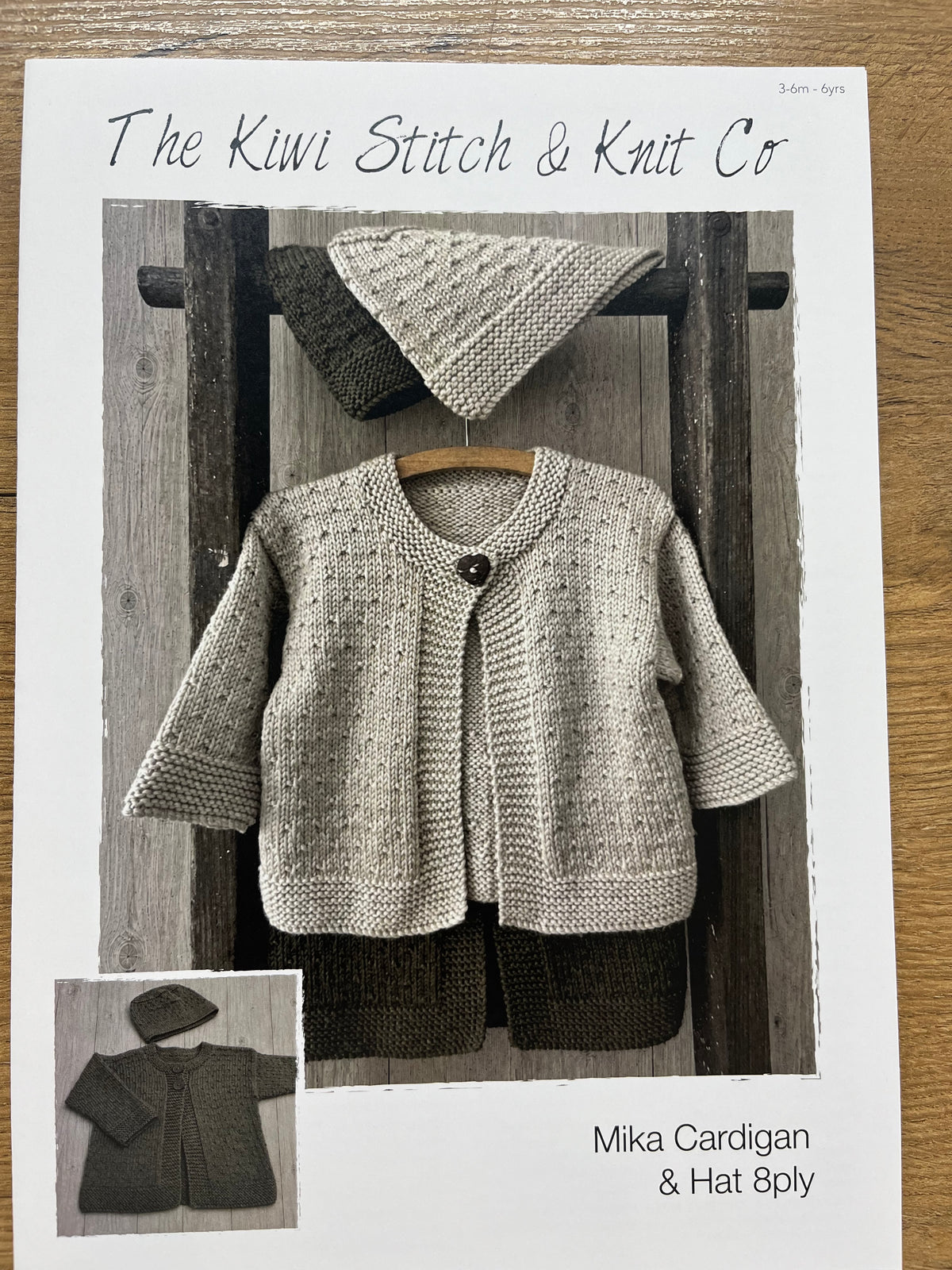 Mika Cardigan 8 ply - Kiwi Stitch Co