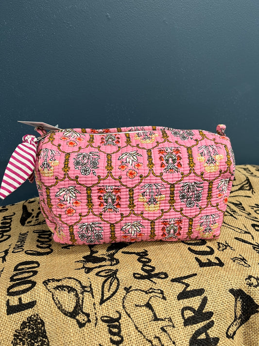Quilted Make up Bag - Small