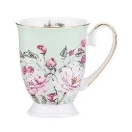 Raspberry Rose Mug - Green