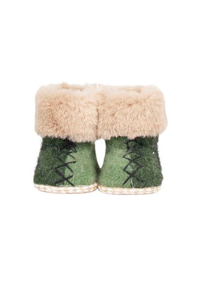 Christmas Santa Boots - Moss