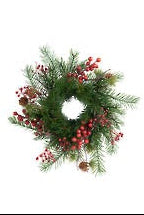 Woodland Christmas Wreath - 30cm