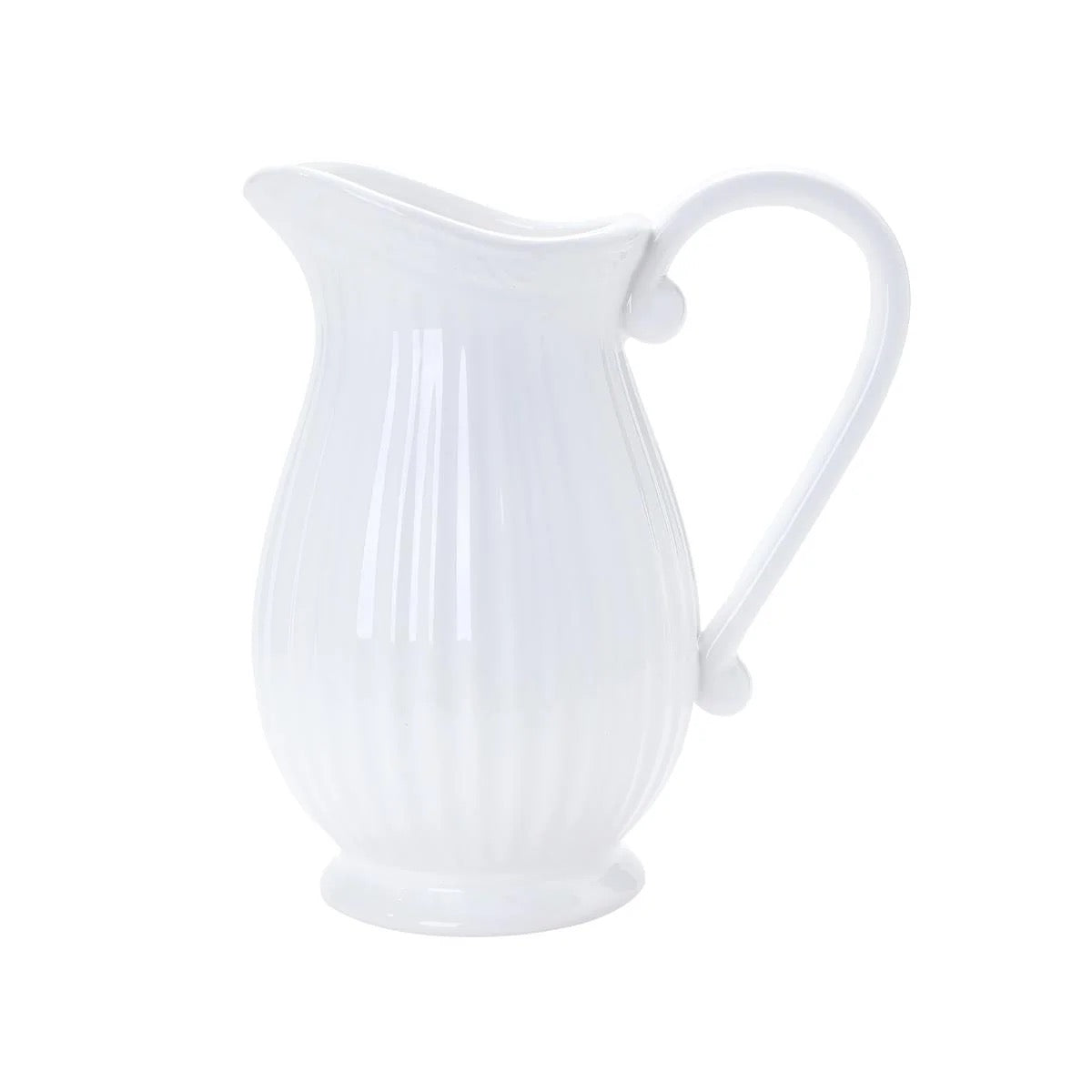 Ceramic Jug White - Tall