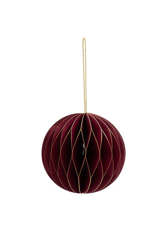 Christmas Hanging Decoration - Paper Ball Mulberry