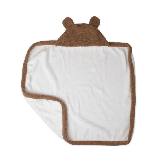 Little Linen Plush Hooded Towel - Bushland Bear
