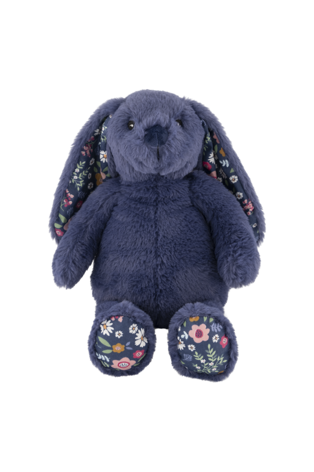 Lily and George Flopsy Bunny Toy - Floral Sapphire