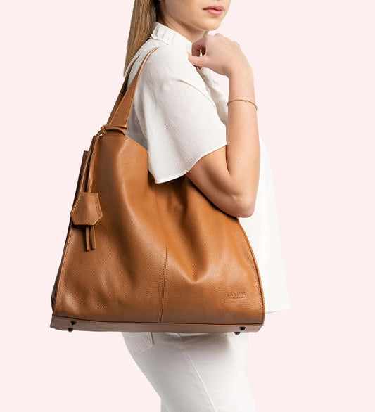 La Lupa Cassia Tote Bag - Tan