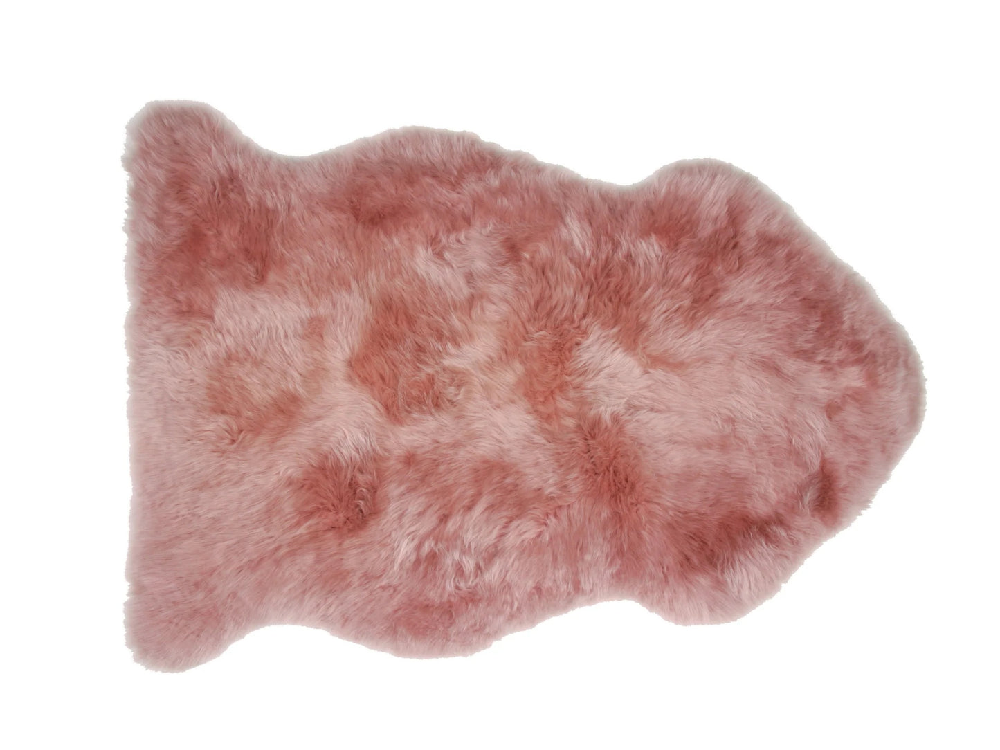 New Zealand Sheepskin Rug - Dark Rose