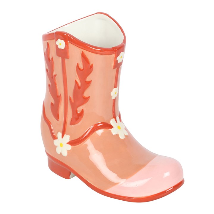 Cowboy Boot Vase