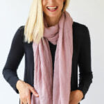 Warm Plain Scarf - Dusky Pink