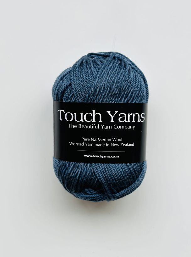 Touch Yarns Pure Merino 8ply – Denim