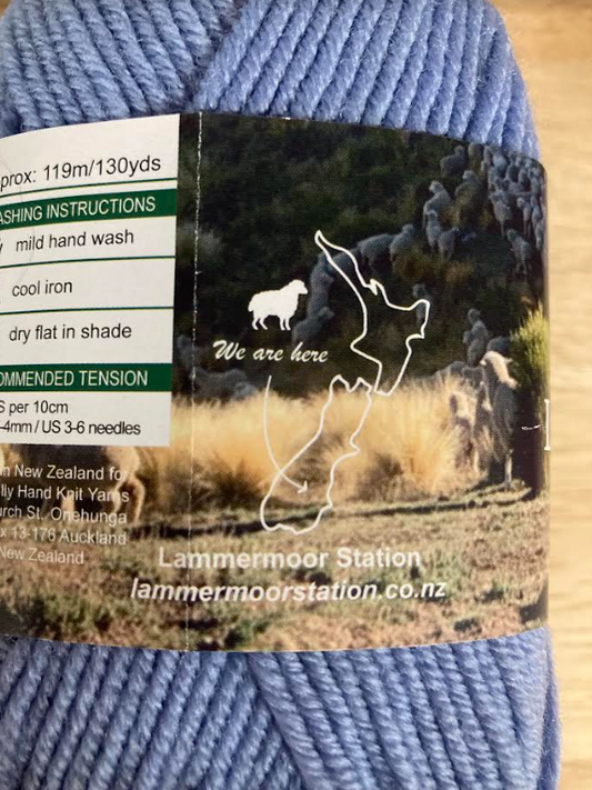 Lammermoor Organic 8ply Merino – Bluebell