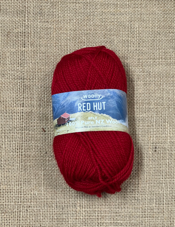 Red Hut 8ply - Red