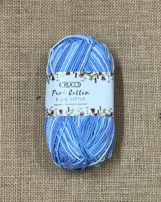 Crucci Pure Cotton 8ply - Bluesky