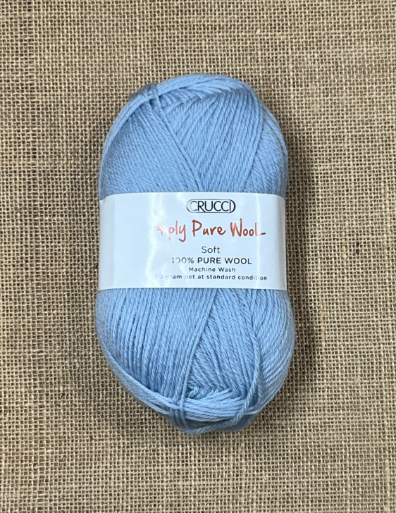 Crucci Pure Wool 4ply - Sea Foam