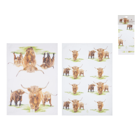 Highland Herd Tea Towels