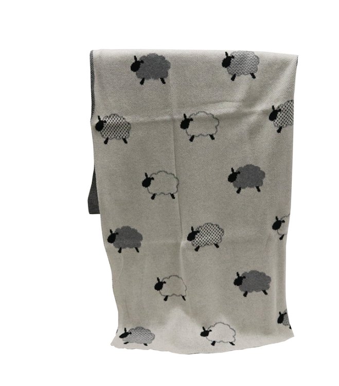 Cotton Sheep Throw