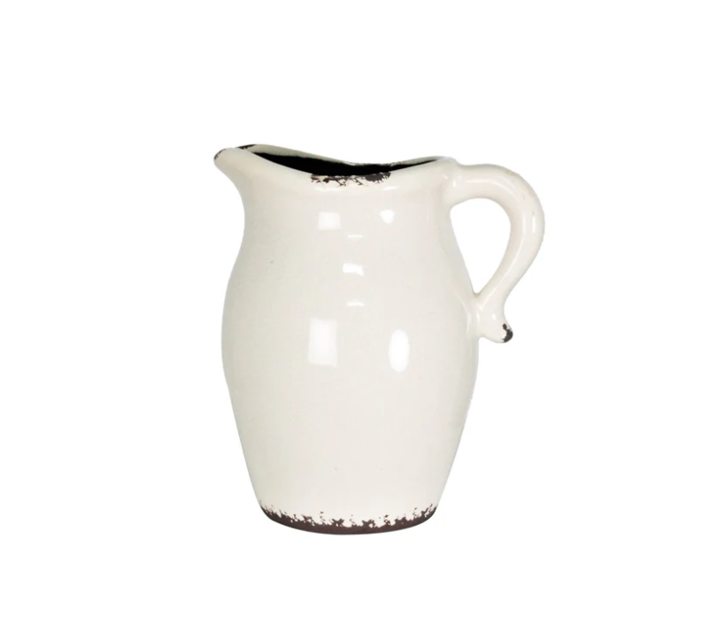 Stoneware Grecian Jug - Cream