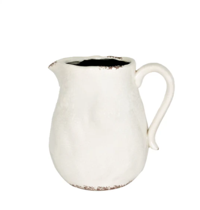 Stoneware Derringer jug - White