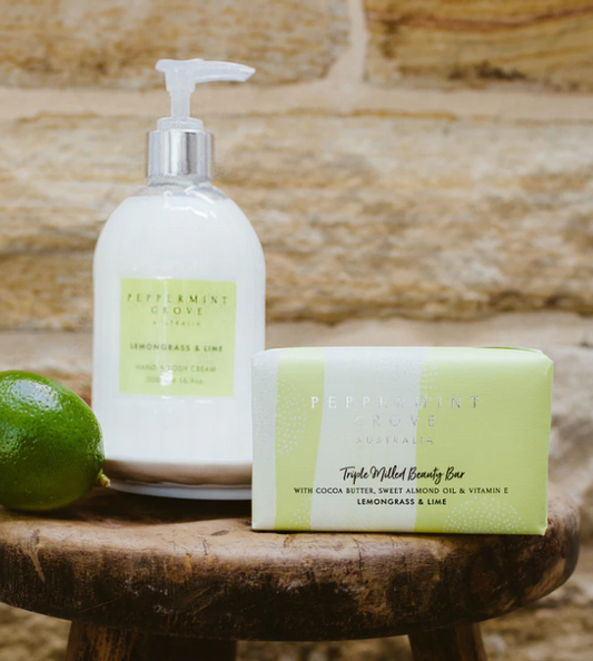 Peppermint Grove Hand & Body Cream 500ml - Lemongrass & Lime
