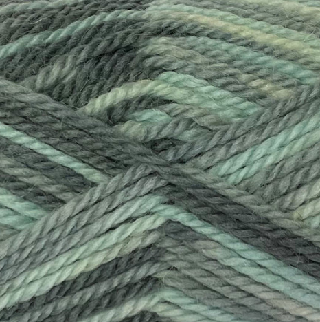 Crucci Pure Wool 8ply – Green Print