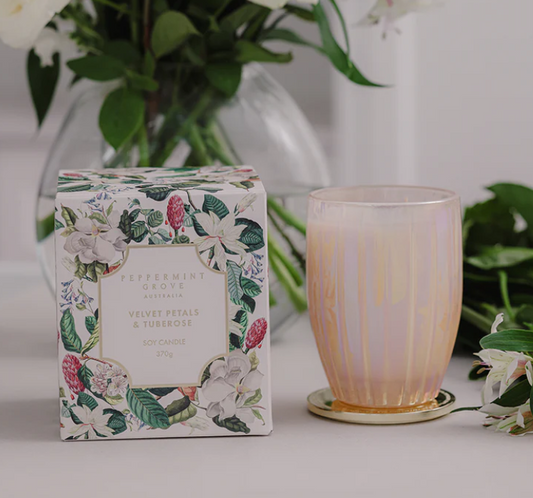 Peppermint Grove Candle - Velvet petals & Tuberose