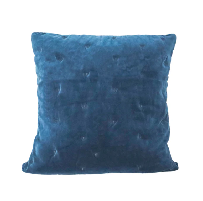 Mason Bee Velvet Cushion - Navy