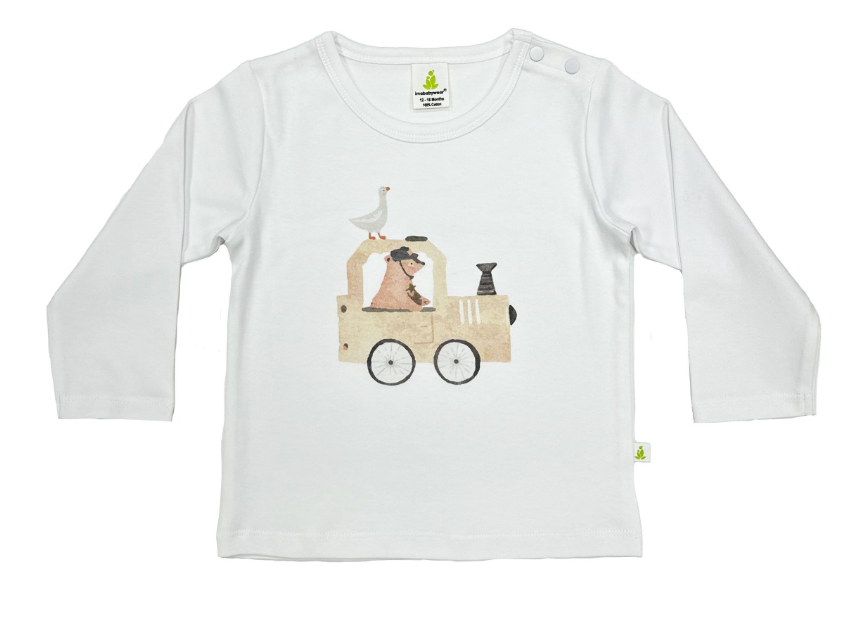 Longsleeve Top - Animal Train