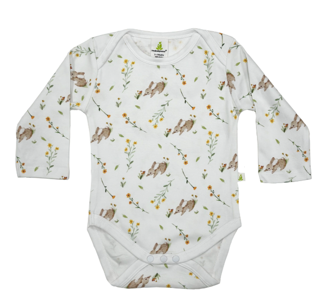 Long Sleeve Bodysuit – Bunny Bloom