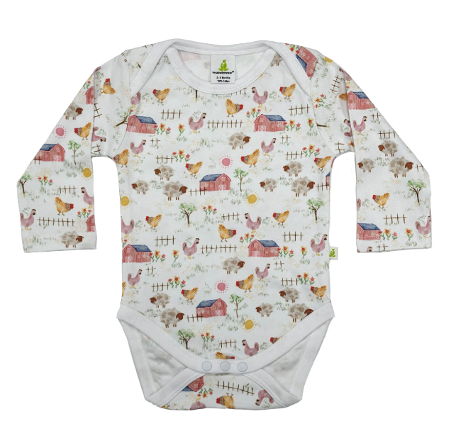 Long Sleeve Bodysuit – On the Farm