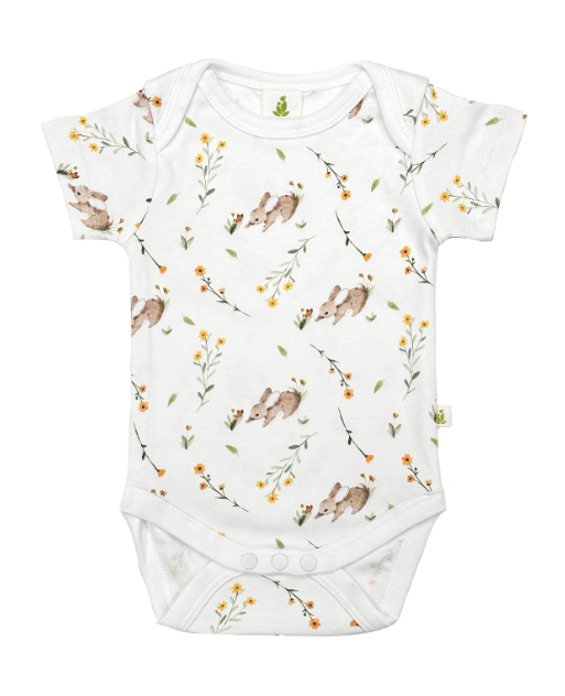Short Sleeve Bodysuit – Bunny Bloom