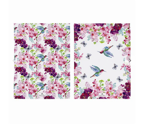 Birds & Blooms 2pk Kitchen Towel