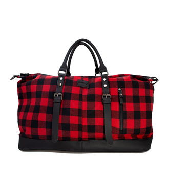 Moana Road Waikawa Overnight Bag - Red/Black