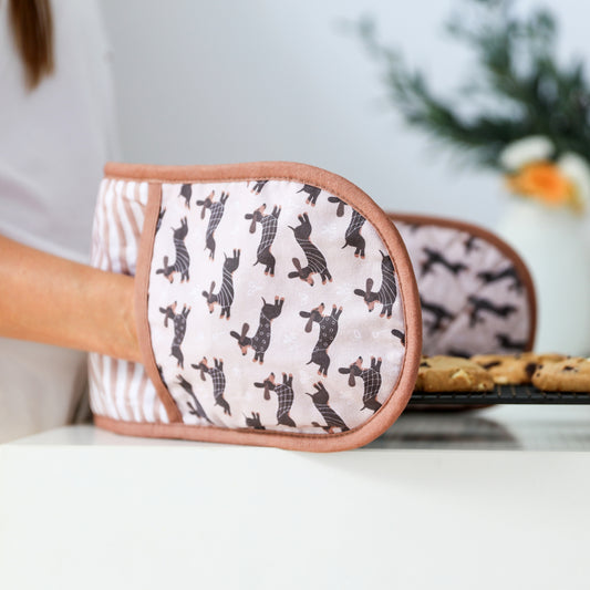 Double Oven Mitt - Dogs