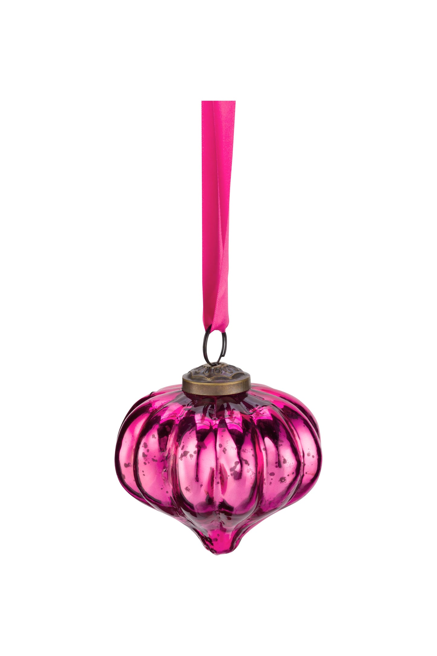 Christmas Glass Ornament - Pink Bauble
