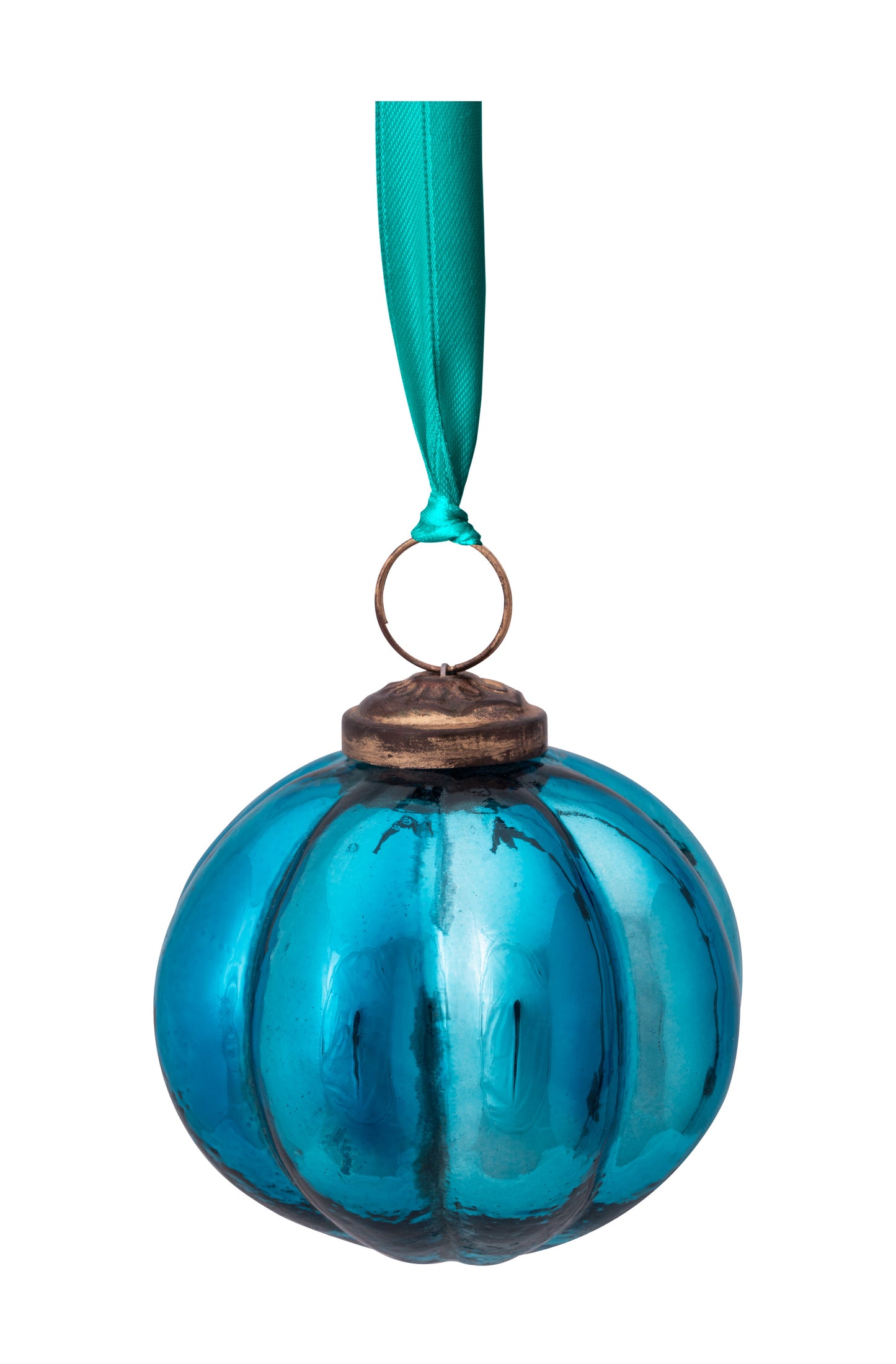 Christmas Glass Ornament - Blue Ball