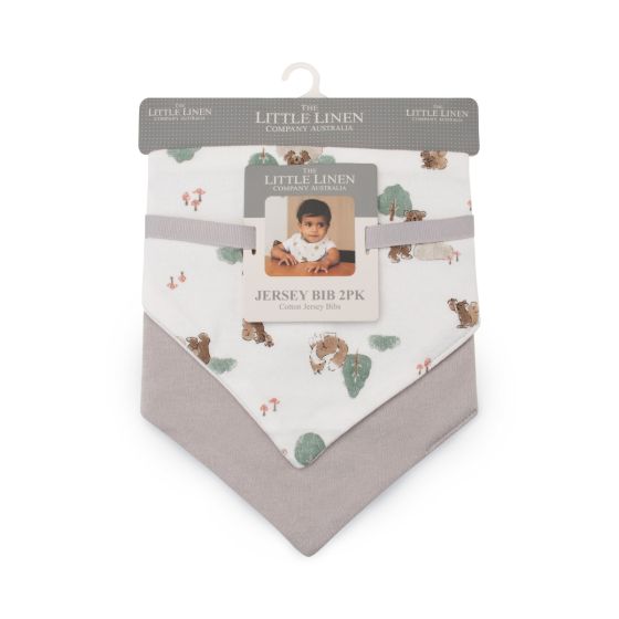Jersey Baby Bib 2 Pack - Willow Bear