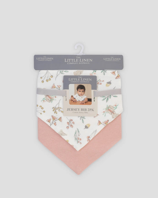 Jersey Baby Bib 2 Pack - Harvest Bunny