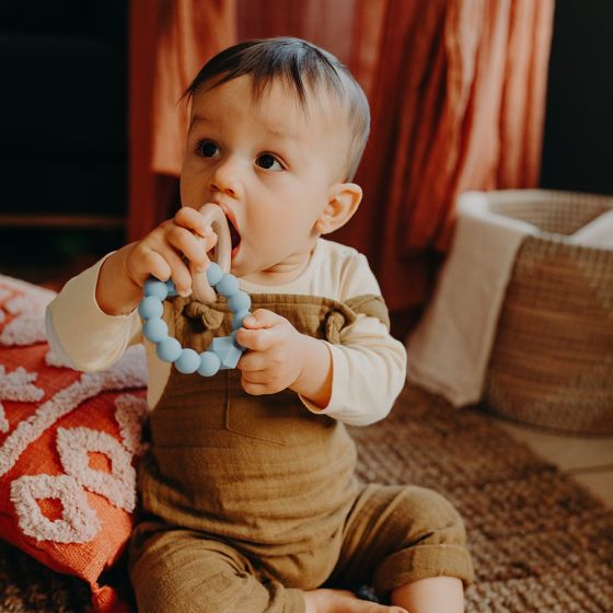 Jellystone Moon Teether - Soft Blue