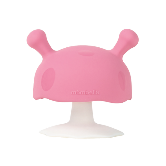 Mombella Mushroom Teether - Pink