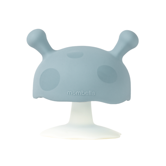 Mombella Mushroom Teether - Iron Grey