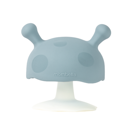 Mombella Mushroom Teether - Iron Grey