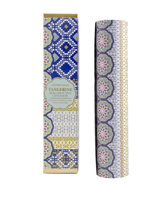 Scented Drawer Liner - Tangerine, Bergamot and Cinnamon