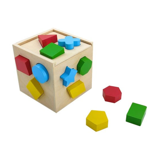Wooden Shape Sorter Box
