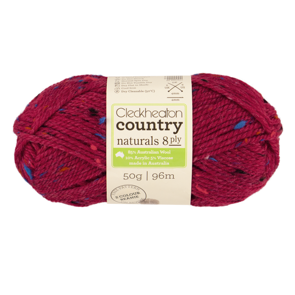 Cleckheaton Country Naturals 8 Ply - Ox Blood