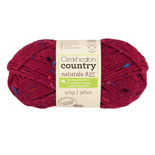 Cleckheaton Country Naturals 8 Ply - Ox Blood