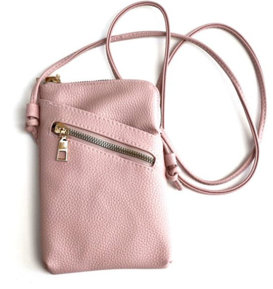 Cross Body Shoulder Strap Bag - Soft Pink