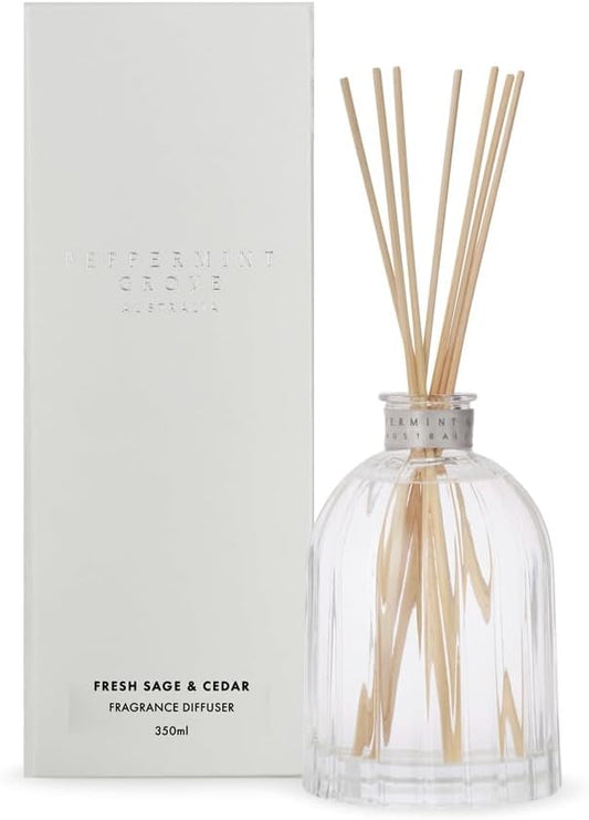 Peppermint Grove Diffuser 350ml - Fresh Sage and Cedar