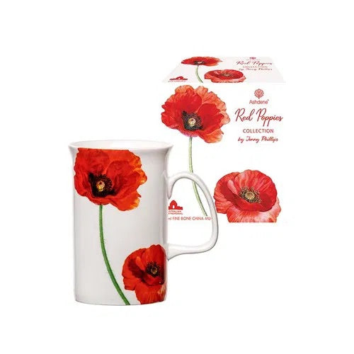Ashdene Red Poppies Mug