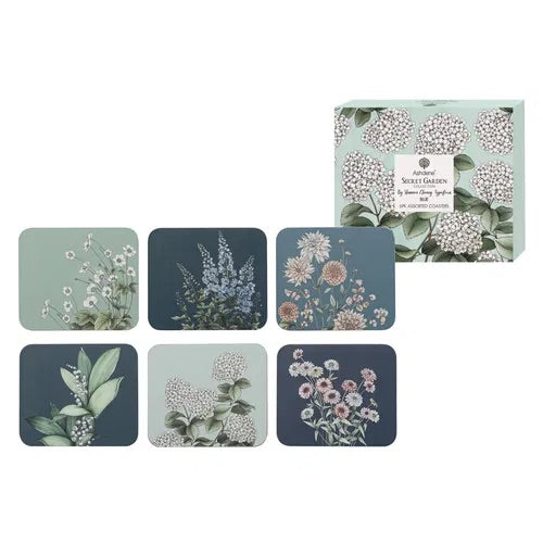 Secret Garden Coasters - Blue