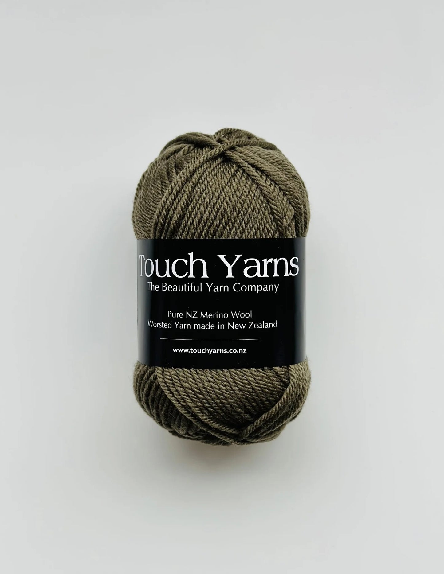 Touch Yarns Pure Merino 8ply – Olive